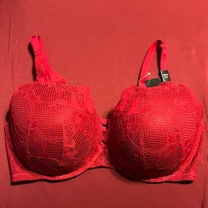 Red push-up Torrid bra.